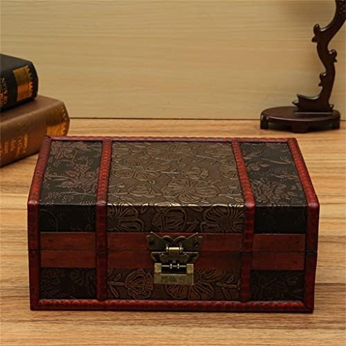 Ldchnh Античка дрвена кутија Ретро Исклучителна кутија за складирање Кинески десктоп кутии за кутии за сортирање на креативен подарок