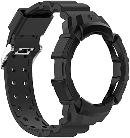 AWADUO Компатибилен За Samsung Galaxy Watch 5 40mm Часовник Замена Бенд+Случај, 20mm Замена Силиконски Рачен Ремен Нараквица Капак, Меки И Издржливи