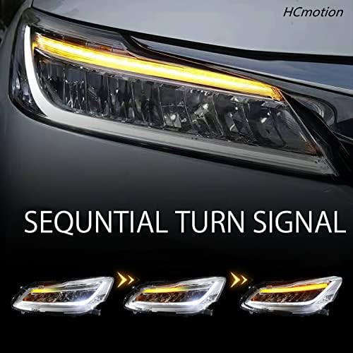 HCmotion LED Фарови за Honda Accord Sedan 2013 2014 2015 LED Предна Светилка