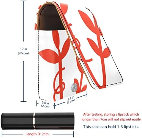 Кармин за шминка ОРИУКАН торба ЗА кармин со огледало пренослива торбичка за складирање кармин организатор за складирање на сјај За усни,