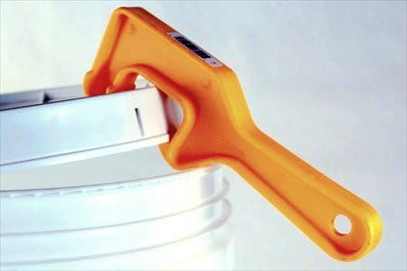Копче за капакот на корпата - Отворени / лифти капаци на 5 галон пластични кофи и мали колки - жолта - издржлива алатка за отвор за