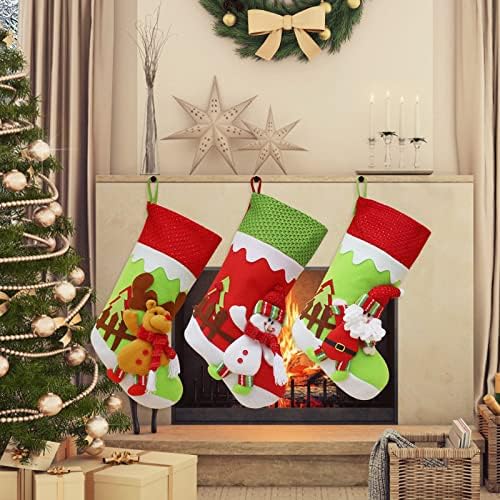 Виси топка за автомобил Божиќно порибување Големи Божиќни чорапи Декорација Дедо Мраз Сноумен ирваси порибување Божиќни украси и