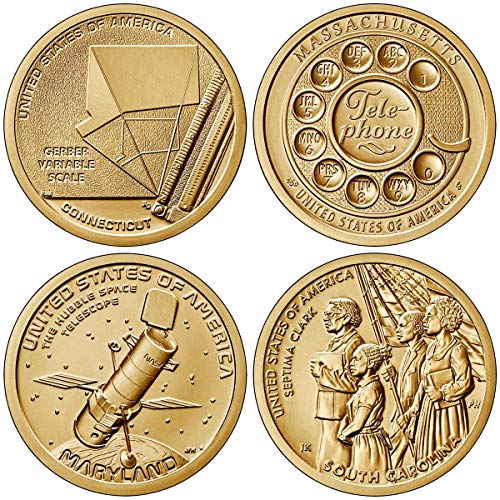 2020 Г Американска Иновација 4 Монета Сет 1 Долар Монети Денвер Нане Нециркулирани