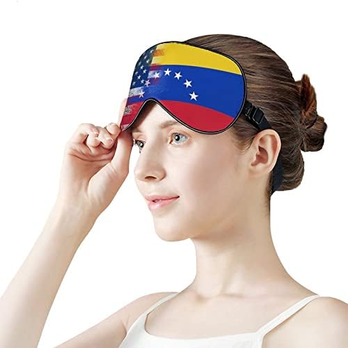 Маски За Очи за Спиење, Маска За Очи За Спиење На Американско Знаме на Венецуела &засилувач; Врзани Очи Со Еластична Лента/Лента