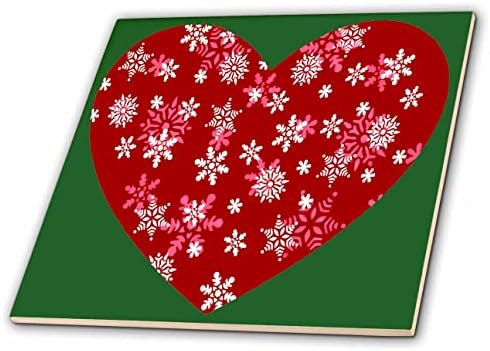 3дроза Црвено Срце На Снегулки Љубов Зима И Снег-Плочки