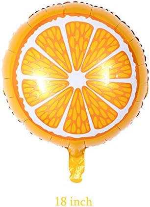 5 парчиња Портокалово Овошје Балони Цитрусна Фолија Балони За Роденден Туш За Бебиња Свадба Лето Цитрус Тематските Диплома Партија Дипломирање