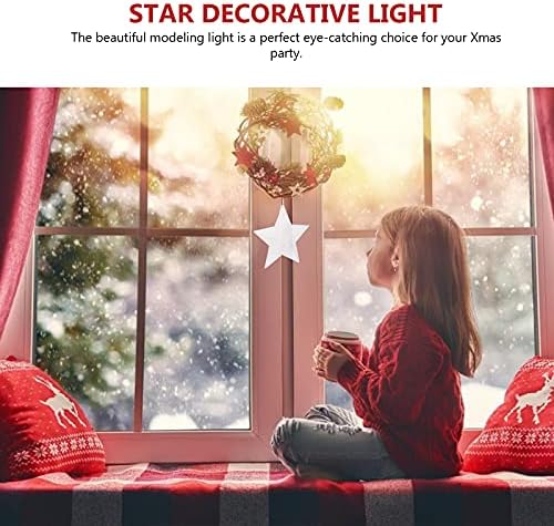 1 п.п. Божиќна starвезда Декоративна светлина LED виси светло дома украс виси светло дома декор за забава за славење