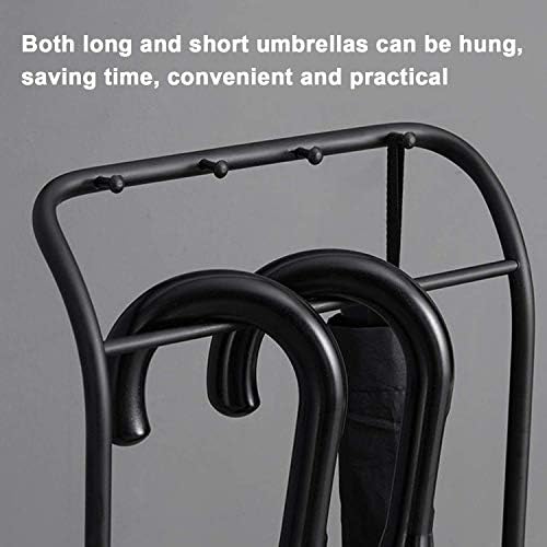 Застанува чадор на пафа, држач за бесплатно стоење на чадорот, метална чадор за складирање со куки, за стапчиња за одење на трска,