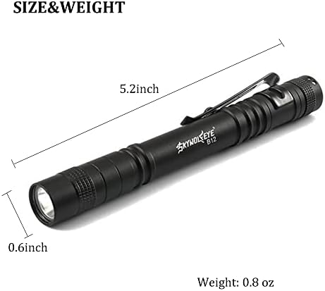 Cussity 1PCS LED пенкало фенерче, ултра светла џебна фенерче со клип, мини мала светлина за светло за кампување, пешачење, итни случаи,
