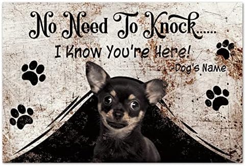 Куче Чивава Нема Потреба Да Тропате Трем На Влезната Врата Надворешни Шепи За Кучиња Отпечаток Од Стапало Кокосови Килими За Стапици