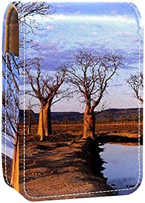 Кул Дрвја Во Пустина Мини Кармин Случај Со Огледало За Чанта Преносни Случај Носителот Организација