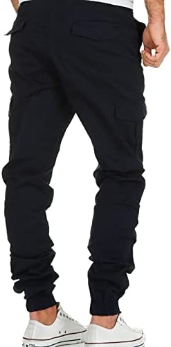 Xiaxogool машки атлетски панталони, модни карго панталони атлетски џогери панталони чино панталони мулти џебови џебови џемпери