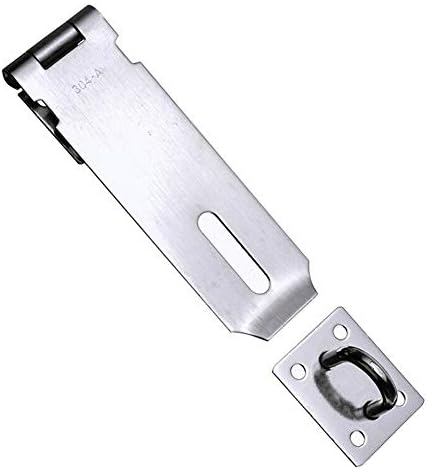 Fansipro 3/4/5in Анти-кражба на врата заклучување на вратата од не'рѓосувачки челик порта за глава на подножје, пролеана брава, 5 инчи,