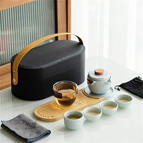 RBHGG преносен чај за патувања постави мала сет преносна торба на отворено јапонски чај сет
