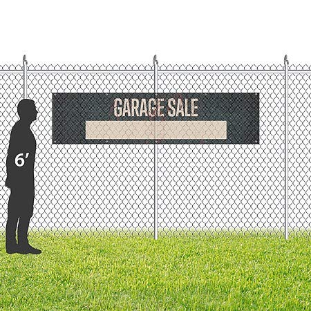 CGSignLab | „Продажба на гаража -Ghost ared Rust“ отпорна на ветерна мрежа винил банер | 8'x2 '