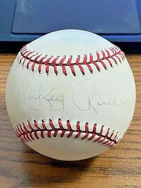 Мики Риверс 3 потпиша автограмиран бејзбол OAL! Јанки! ЈСА! - Автограмирани бејзбол