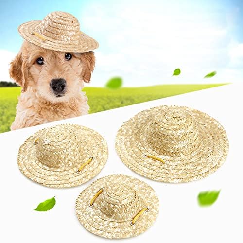 Vefsu миленичиња сомбреро слама капа лето сонце заштита капа прилагодлива хаваи градина сонце кофа капа плажа капа за кученце мали