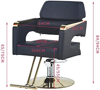 Салон стол хидрауличен стол за бизнис или дом, бербер продавница стол за коса салон специјален стол за чешлање фризерски стол стол за сечење