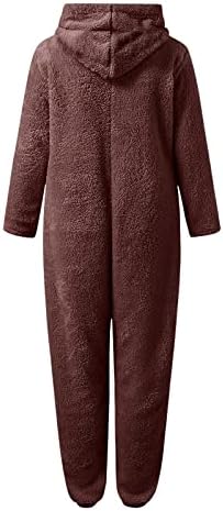 Зимски топло пижами за жени плус големина руно дуксери од пижама со долги ракави патент за спиење
