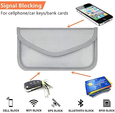 Торба со Фарадеј, РФИД сигнал за блокирање на сигналот за заштита од торбичка за заштитени торбички за заштита од приватност на мобилни