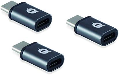 Adapter на концептот Donn05g OTG за USB-C до микро-USB пакет од 3