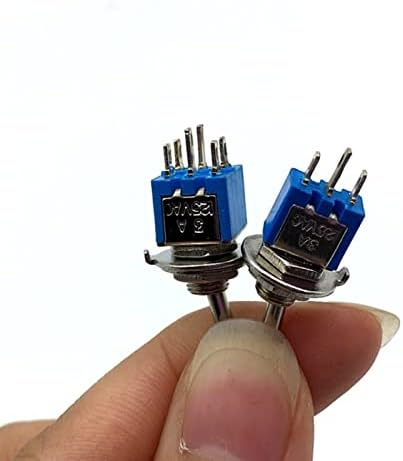 Индустриски прекинувачи 2pcs 6mm прекинувачи минијатурни прекинувачи за вклучување единечен пол двојно фрлање мини водоотпорно капаче паметно
