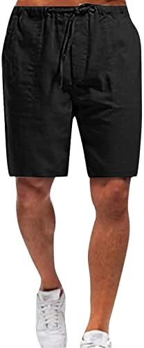 Ymosrh фустани шорцеви за мажи панталони удобен квалитет мека џеб цврста боја шорцеви машки товар