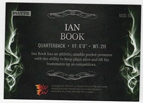 Иан Книга РЦ 2021 година со пиштоли за пушење со вајлд -картички Зелени /199 дебитант 10 светци НФЛ