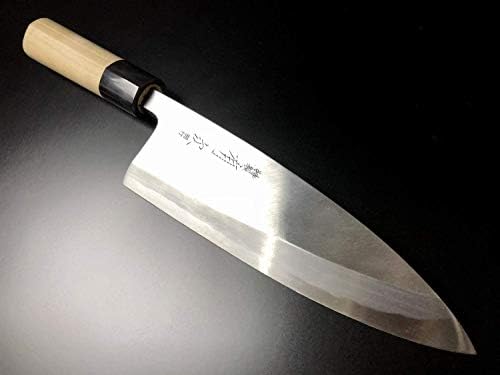 Нож на јапонскиот готвач Аритсугу деба синиот челик 240 мм 9,44 фалсификувана кујна персонализирајте го името
