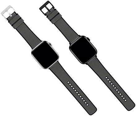 Бартон Кордура ткаенина и силиконски хибридни опсези за часовници со интегрирани пролетни шипки за брзо ослободување - компатибилни со сите модели на Apple Watch - Сери?
