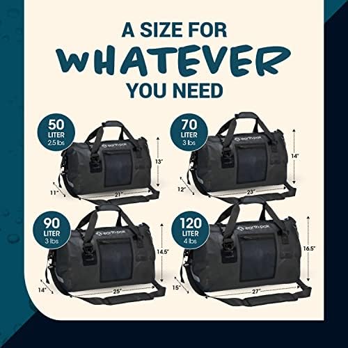 Земјата Пак водоотпорна торба Дафел- Совршена за секаков вид на патување, лесен, големини од 50L и 70L, голем простор за складирање, трајни ленти и рачки, материјал со т?