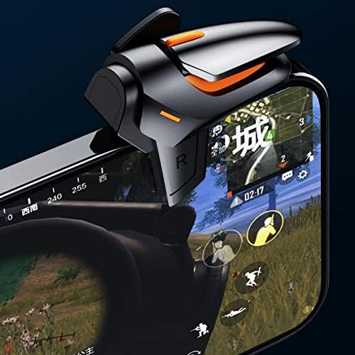 Опрема за игри За apple iPhone 13 Pro-Touchscreen QuickTrigger Auto, Копчиња За Активирање Autofire Gaming Mobile FPS За apple iPhone 13 Pro-Jet Black