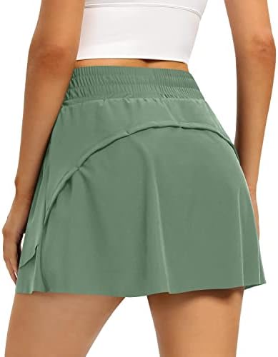 Gymенски виножито женски плетени тениски здолништа со џебови од шорцеви лесни атлетски голф здолништа