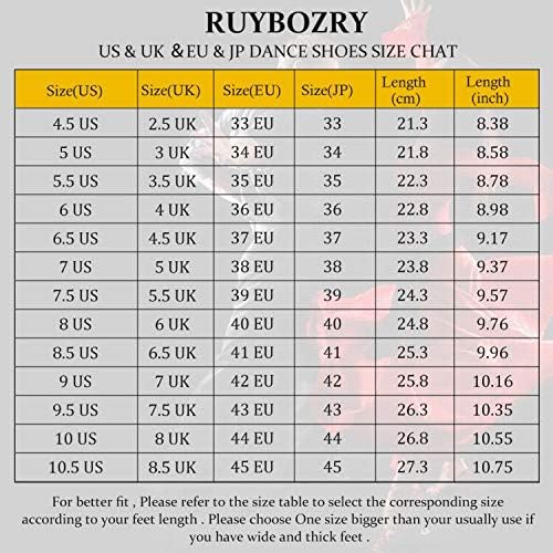 Ruybozry Women'sенски стандардни латински танцувачки чевли Професионална изведба на салата за венчавки за жени, Dyzpsd