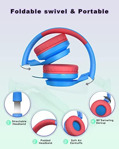 Слушалки со жични слушалки на Lorelei E7 со микрофон со најлонска линија без запчиња од 1,45м и приклучок за 3,5мм, слушалки за преклопување со