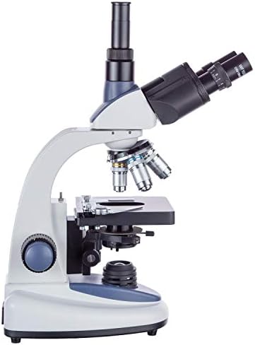 Amscope T380C Професионален Соединение Тринокуларен Микроскоп, 40x-2500x Зголемување, WF10x И WF25x Окулари, Brightfield, LED Осветлување,
