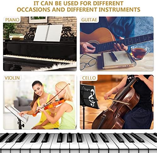 10 парчиња музичка тема за канцелариски подарок музички сет, вклучително и 10 парчиња музички состав ракопис Clef A5 тетратка