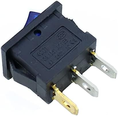 XJIM 1PCS KCD1 Switch Switch Switch 3pin On-Off 6A/10A 250V/125V AC Црвенокодно зелено зелено црно копче за црно копче