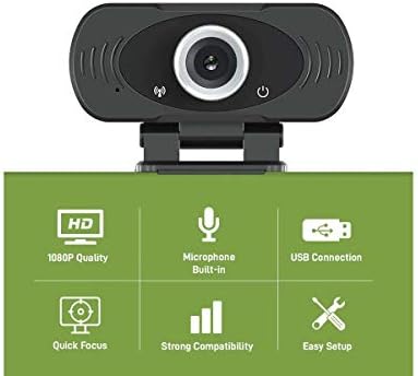 TEZL Full HD 1080p Приклучок &засилувач; Игра Веб Камера - 30fps Стапка На Видео Рамка, Вграден Микрофон За Изолација На Бучава, Рачно Прилагодување На Фокусот, Автоматска Коре
