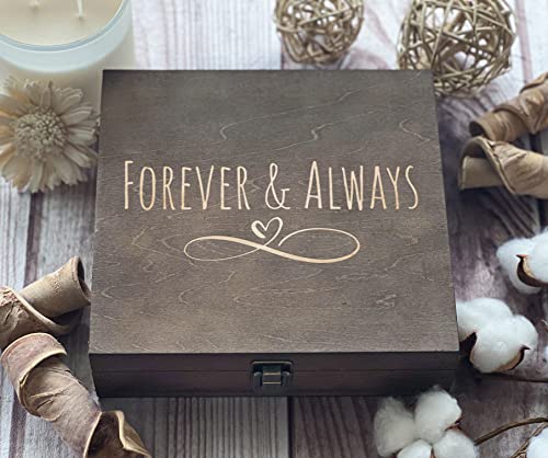 Кутија за меморија, Дрвена Кутија, Кутија За Спомен, Идеи За Свадбени Подароци, Подарок За Парови, Семејна Кутија, Сопствена Кутија, Подарок