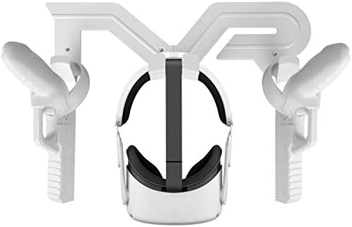 Ayglo VR Game G UN Grink Acportory & Wall Mount Stand for Oculus Quest 2 Holds and Controllers Display Display, Oculus Quest 2 VR PIS-Tol Grip