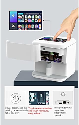 Penny73 3D автоматски печатач за нокти на допир на допир на допир за нокти Маникир сет со пакет ламба за четка за нокти и ламба