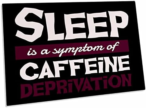 3dRose спиењето е симптом на кофеин лишување кафе пијалок - подлога за биро место Мати за душеци