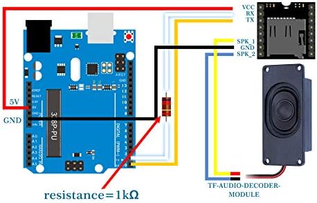 CQROBOT MINIATURE SOUDSPEAKER 5 WATT 8 OHM Пасивен затворен звучник за аудио аудио -звучникот, компатибилен со Arduino Board. Jst-ph 2,0