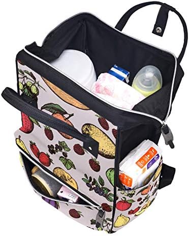 Гроздобер Овошје Торби За Пелени За Бебиња Торба За Менување За Мама Тато Нега На Бебиња