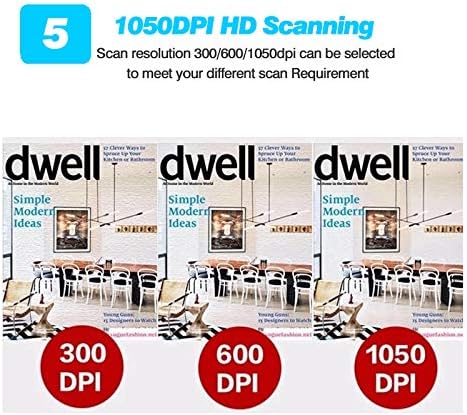 JMT Mini Document Image Scanner 1050DPI Скенирање A4 големина JPG/PDF формат со голема брзина преносен LCD дисплеј безжичен WiFi рачен