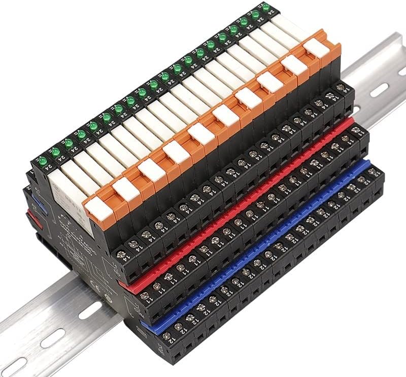 DayAQ Slim Slim Relay Module HF-41F Интегрирана реле за напојување PCB Mount Power со држач за реле 12V 24V 48V 110V 230V реле 6.2мм 1 парчиња