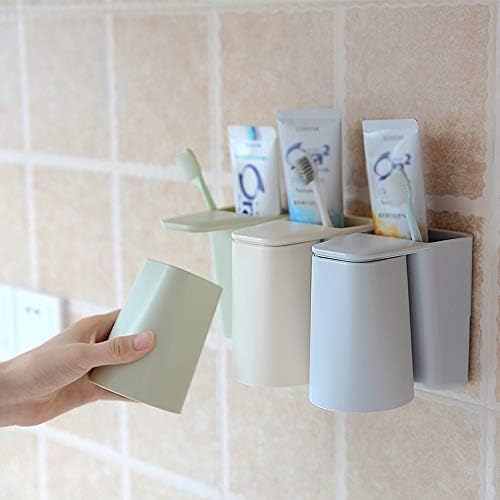 LHTCZZB Едноставна магнетна чаша за миење на устата, поставена заби за заби, креативно и елегантно вшмукување на wallидот на домаќинството