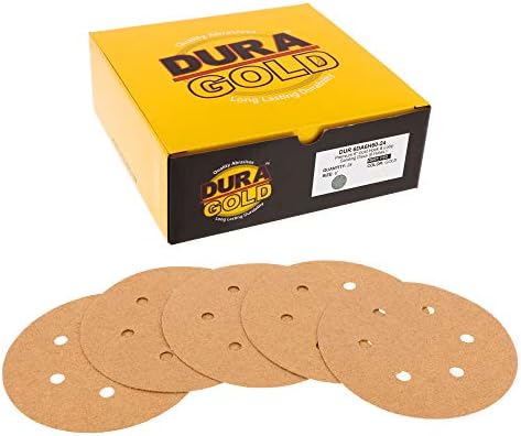 Дура-злато 60 решетки 6 дискови со шкурка, шема на 6 дупки и 6 кука и јамка DA плоча за поддршка