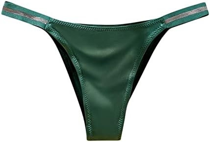 Womenените секси лесни гаќички средно половината мраз свила Танга лента за истегнување памук препоните кратки долна облека за жени без шоу